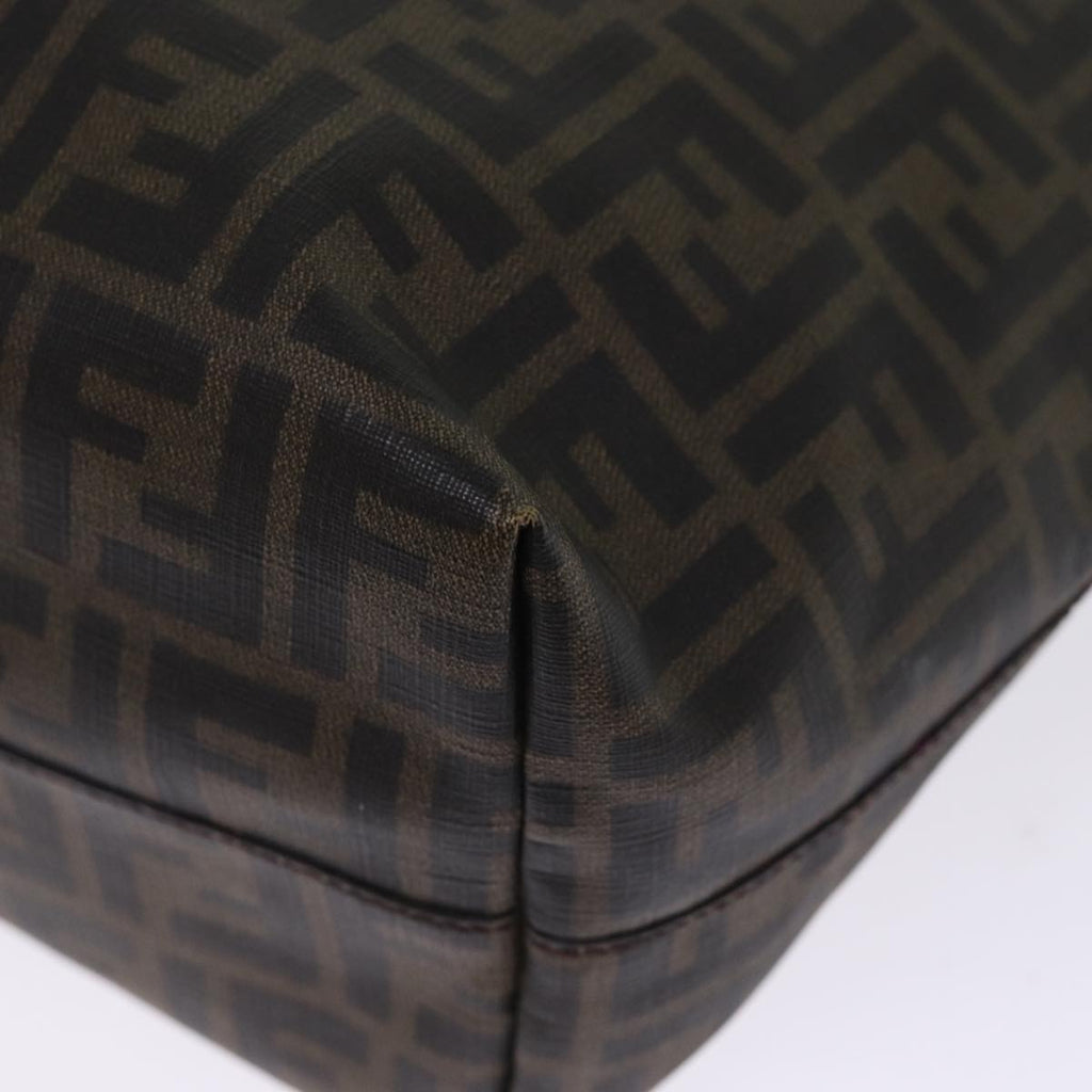FENDI Zucca Canvas Tote Bag Black Brownyk12917