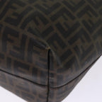 FENDI Zucca Canvas Tote Bag Black Brownyk12917