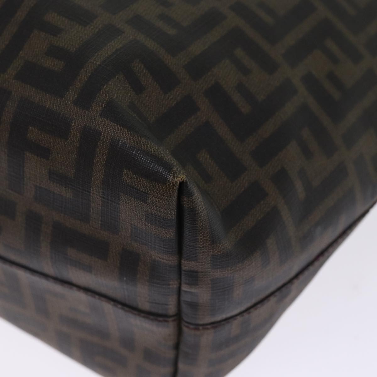 FENDI Zucca Canvas Tote Bag Black Brownyk12917