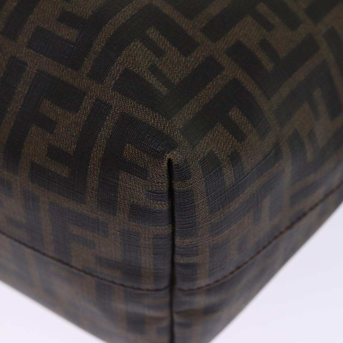 FENDI Zucca Canvas Tote Bag Black Brownyk12917
