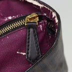 FENDI Zucca Canvas Tote Bag Black Brownyk12917