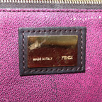 FENDI Zucca Canvas Tote Bag Black Brownyk12917