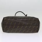 FENDI Zucca Canvas Tote Bag Black Brownyk12917