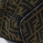 FENDI Zucca Canvas Hand Bag Black Brownyk12930