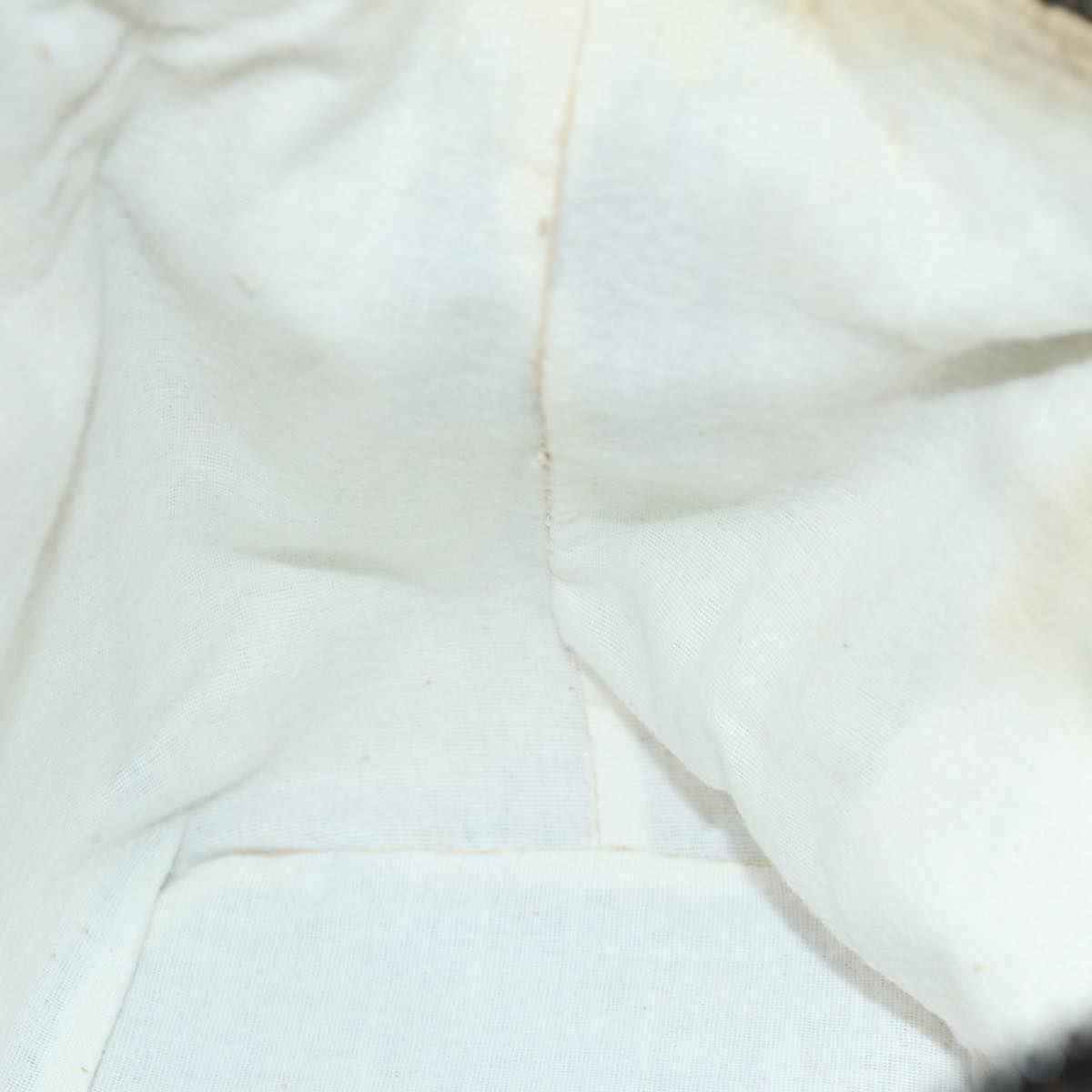 FENDI Zucca Canvas Hand Bag Black Brownyk12930