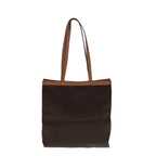 CELINE Macadam Canvas Tote Bag PVC Leather Brown Auth yk12998
