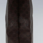 CELINE Macadam Canvas Tote Bag PVC Leather Brown Auth yk12998
