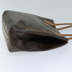 CELINE Macadam Canvas Shoulder Bag PVC Leather Brown 13031