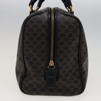 CELINE Macadam Canvas Boston Bag PVC Black 13041