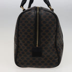 CELINE Macadam Canvas Boston Bag PVC Black 13041