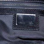 FENDI Zucchino Canvas Hand Bag Brown Blackyk13139