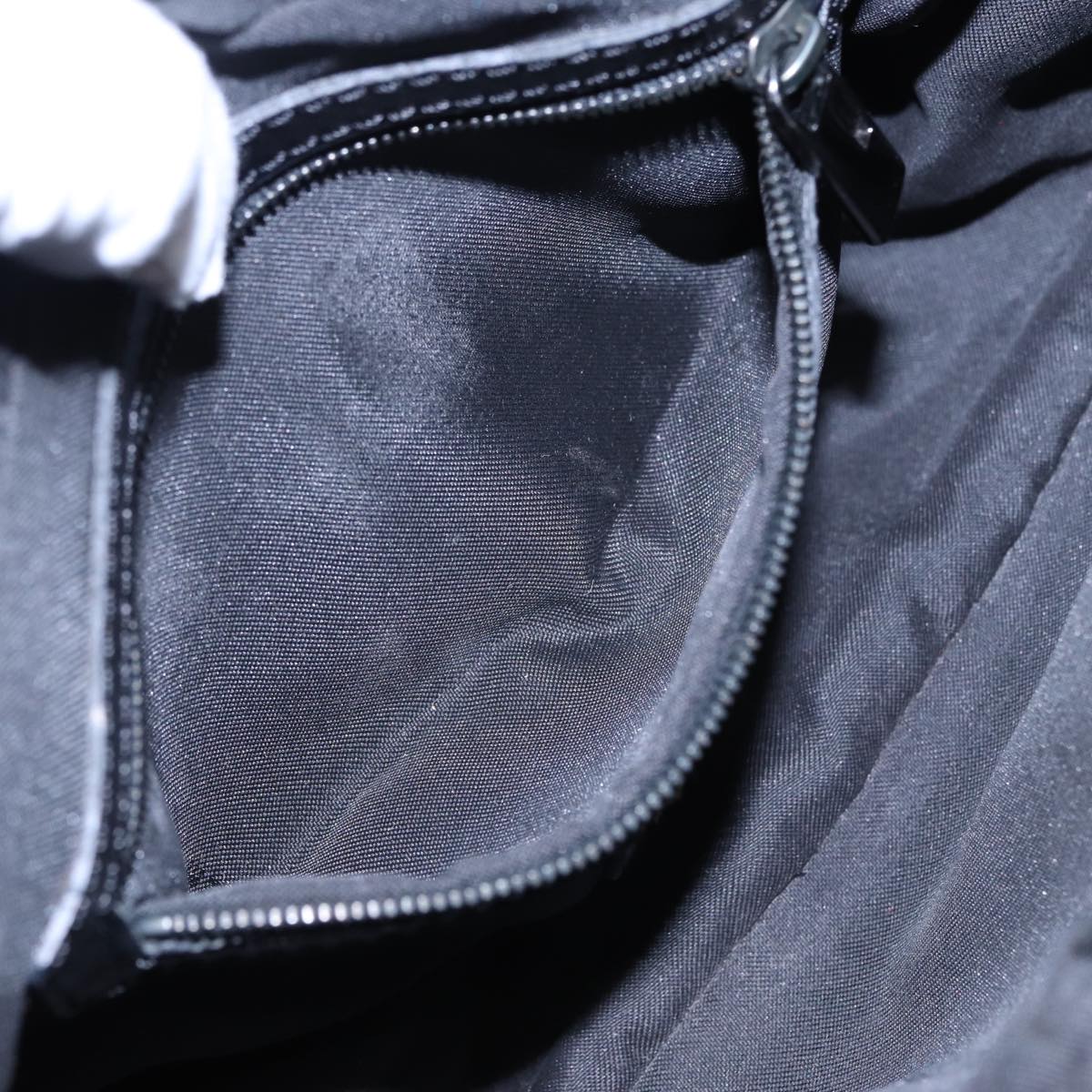 FENDI Zucchino Canvas Hand Bag Brown Blackyk13139