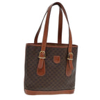 CELINE Macadam Canvas Tote Bag PVC Brown 13179
