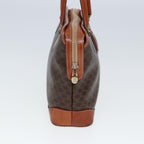 CELINE Macadam Canvas Hand Bag PVC Leather Brown 13181