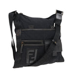 FENDI Zucca Canvas Shoulder Bag Blackyk13192