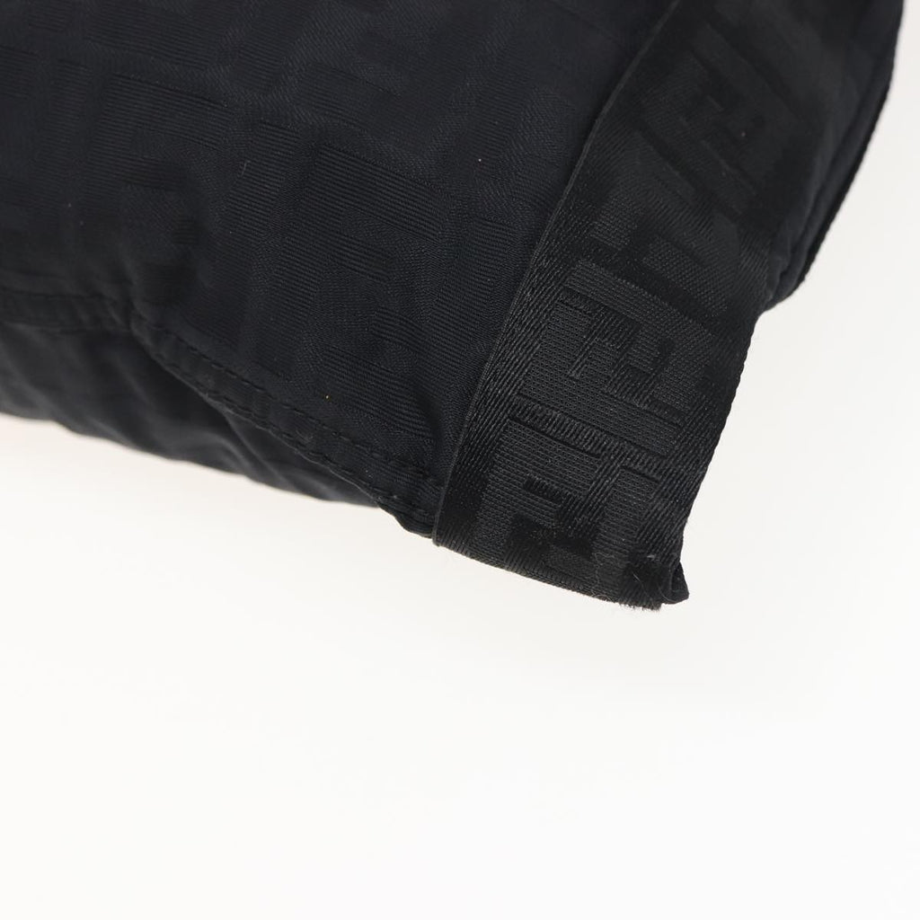 FENDI Zucca Canvas Shoulder Bag Blackyk13192