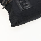 FENDI Zucca Canvas Shoulder Bag Blackyk13192