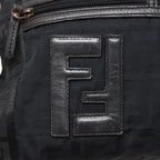 FENDI Zucca Canvas Shoulder Bag Blackyk13192