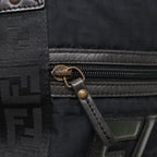 FENDI Zucca Canvas Shoulder Bag Blackyk13192