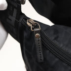 FENDI Zucca Canvas Shoulder Bag Blackyk13192