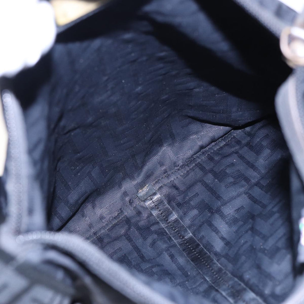 FENDI Zucca Canvas Shoulder Bag Blackyk13192