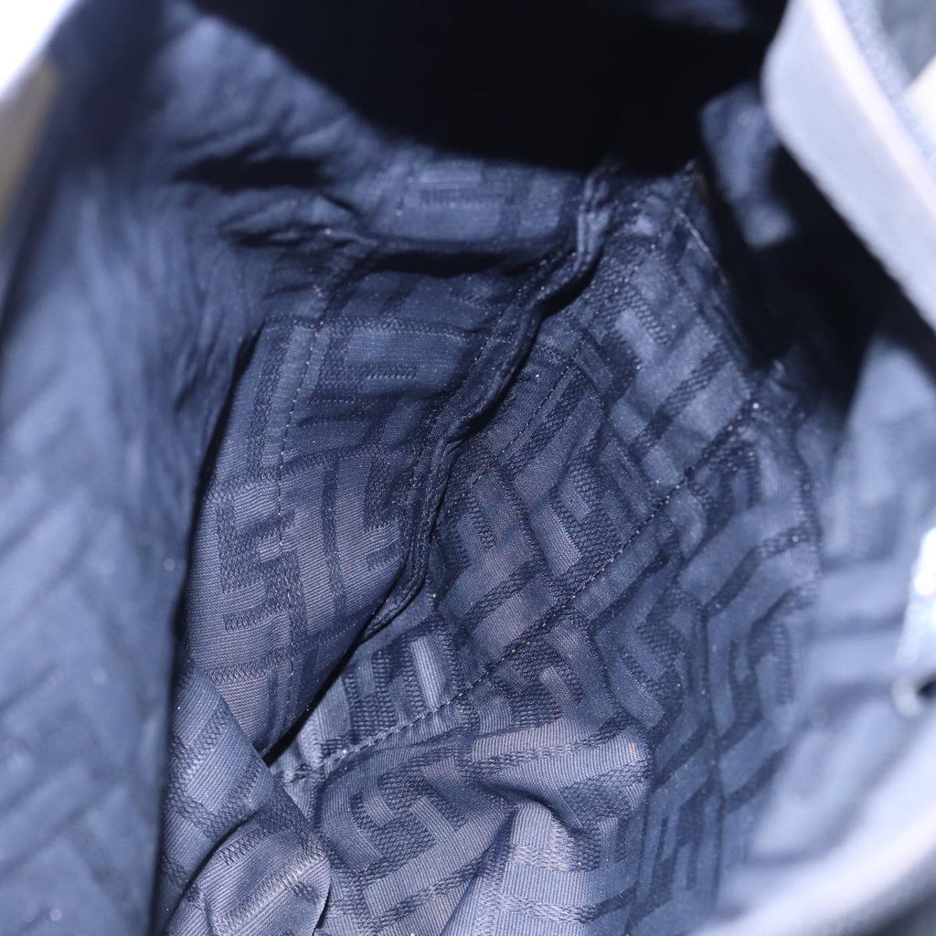 FENDI Zucca Canvas Shoulder Bag Blackyk13192