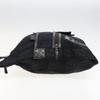 FENDI Zucca Canvas Shoulder Bag Blackyk13192