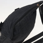 FENDI Zucca Canvas Shoulder Bag Blackyk13192