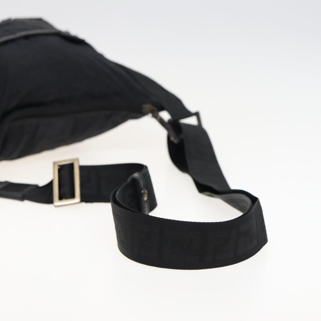 FENDI Zucca Canvas Shoulder Bag Blackyk13192