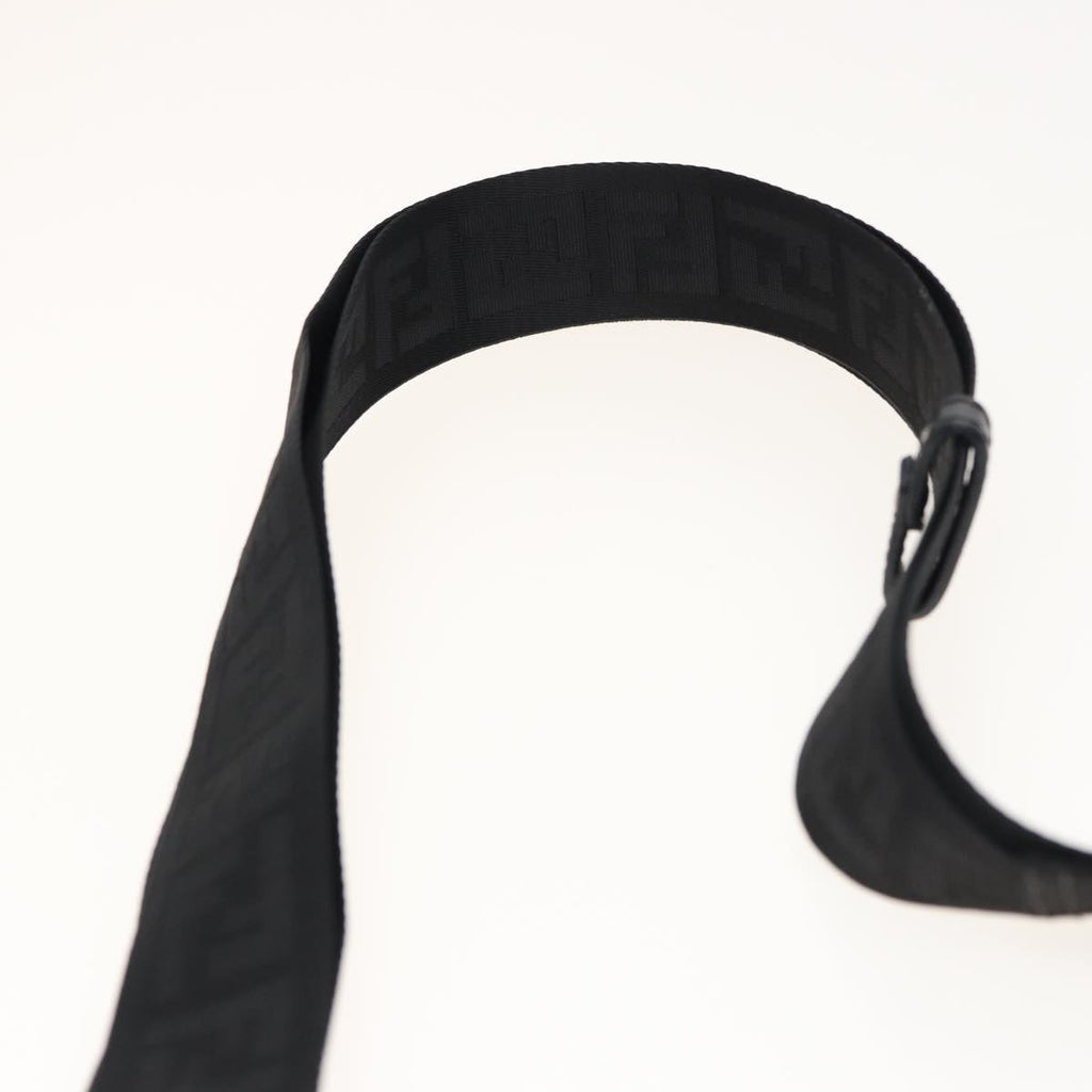 FENDI Zucca Canvas Shoulder Bag Blackyk13192