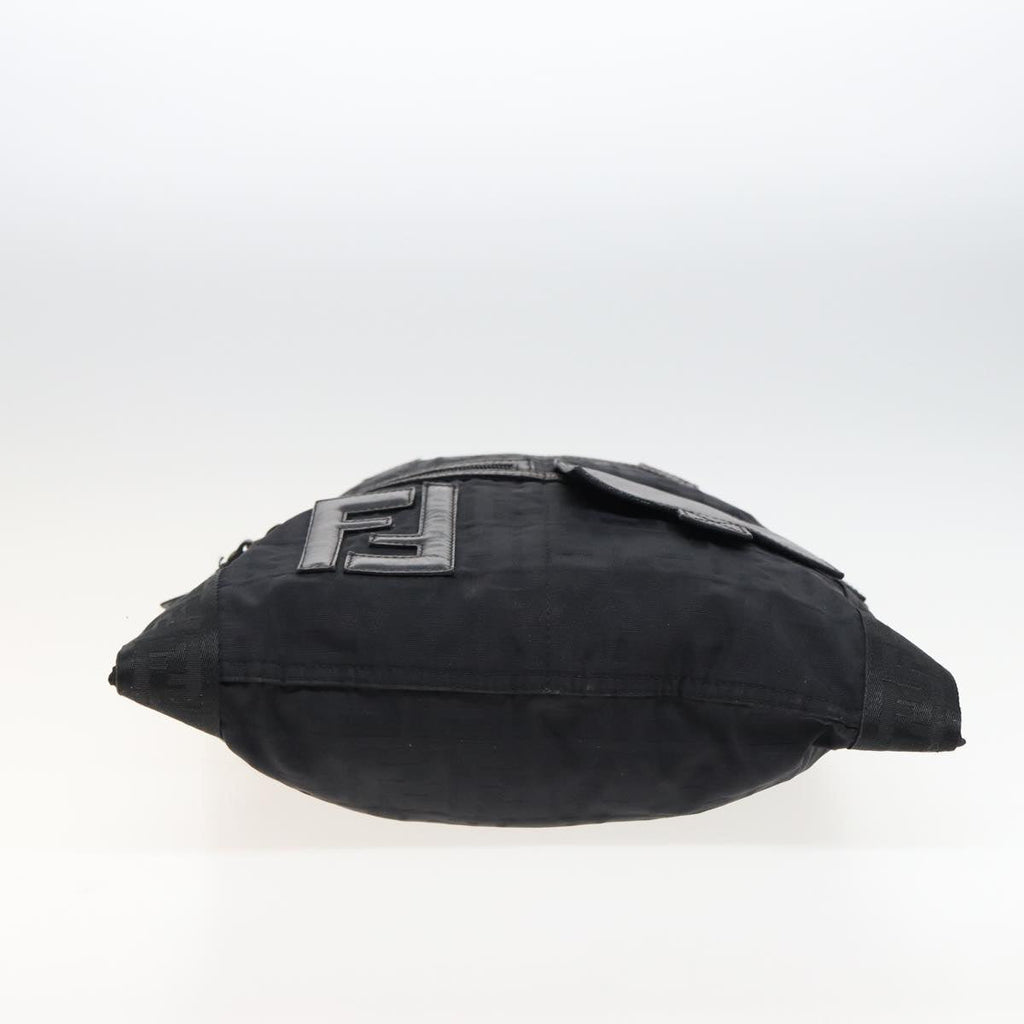 FENDI Zucca Canvas Shoulder Bag Blackyk13192