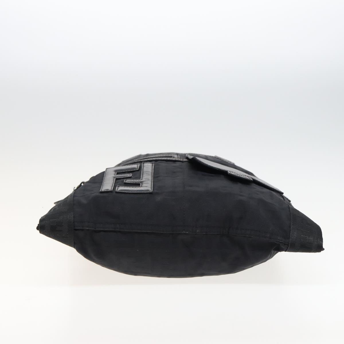 FENDI Zucca Canvas Shoulder Bag Blackyk13192