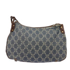 CELINE Denim Paris Macadam Shoulder Bag Blue 13201