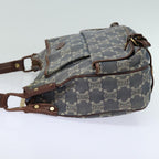 CELINE Denim Paris Macadam Shoulder Bag Blue 13201