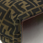 FENDI Zucca Canvas Tote Bag Black Brownyk13205