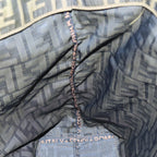 FENDI Zucca Canvas Tote Bag Black Brownyk13205