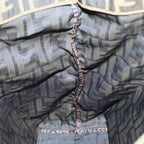 FENDI Zucca Canvas Tote Bag Black Brownyk13205
