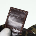 FENDI Zucca Canvas Tote Bag Black Brownyk13205