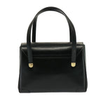 CELINE Hand Bag Leather Black 13208