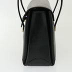 CELINE Hand Bag Leather Black 13208