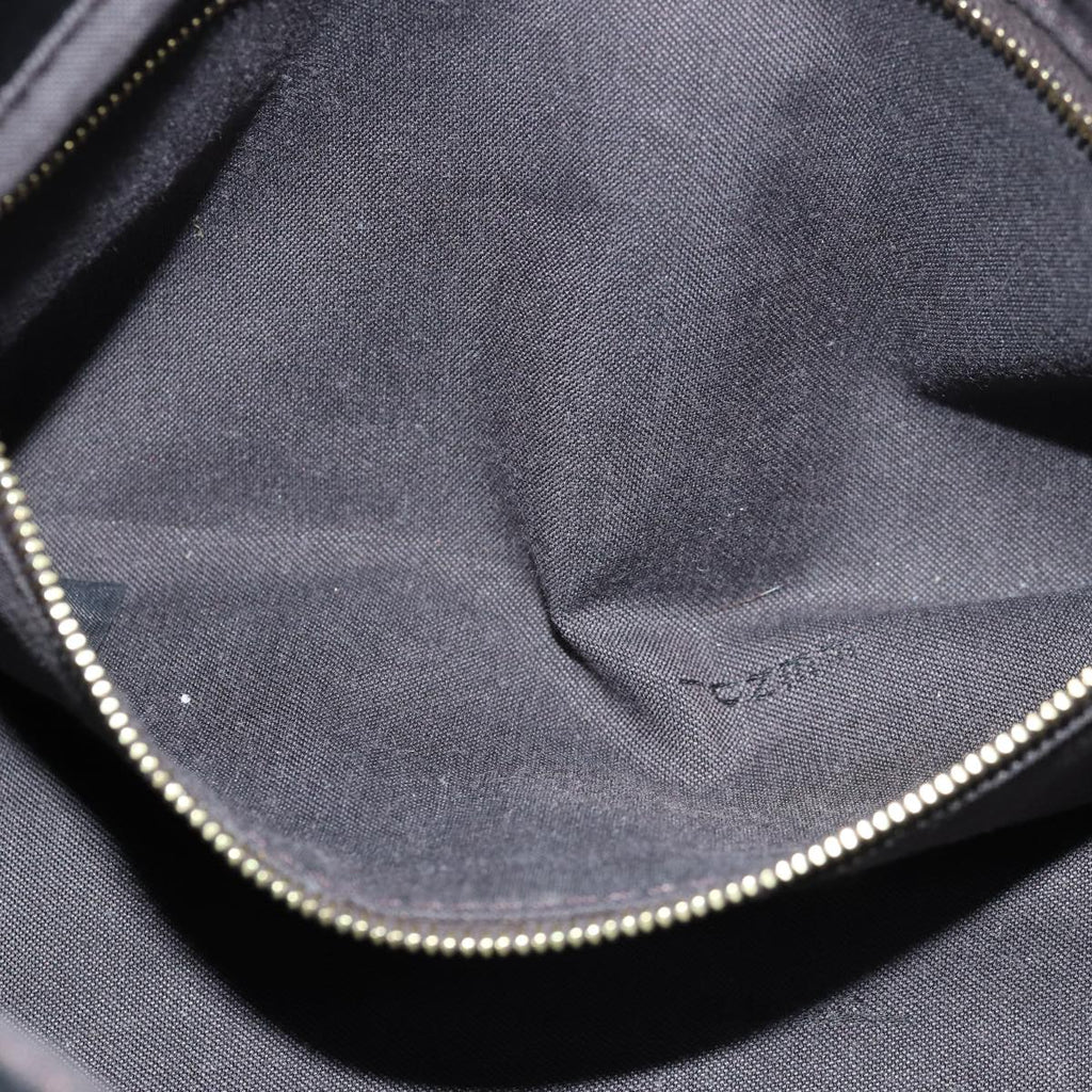 FENDI Zucchino Canvas Mamma Baguette Shoulder Bag Blackyk13228A