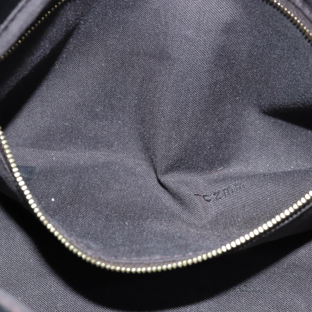 FENDI Zucchino Canvas Mamma Baguette Shoulder Bag Blackyk13228A