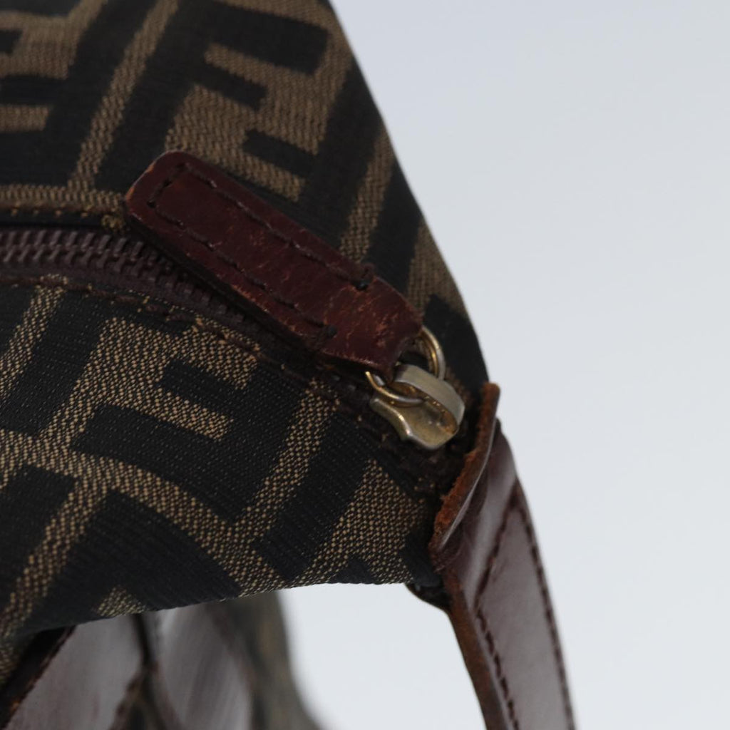 FENDI Zucca Canvas Boston Bag 2way Brown Blackyk13241