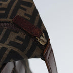 FENDI Zucca Canvas Boston Bag 2way Brown Blackyk13241