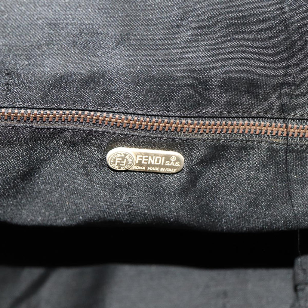 FENDI Zucca Canvas Boston Bag 2way Brown Blackyk13241
