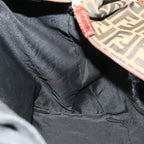 FENDI Zucca Canvas Boston Bag 2way Brown Blackyk13241