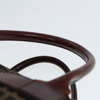 FENDI Zucca Canvas Boston Bag 2way Brown Blackyk13241