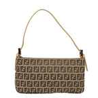 FENDI Zucchino Canvas Accessory Pouch Beigeyk13253