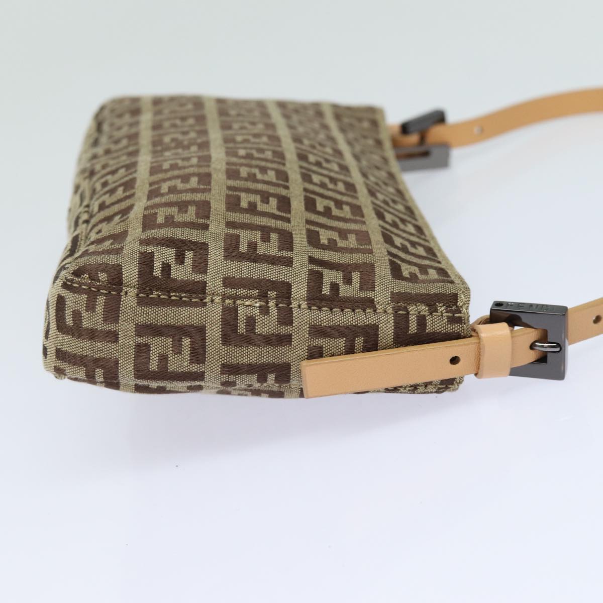 FENDI Zucchino Canvas Accessory Pouch Beigeyk13253