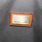 FENDI Zucca Canvas Shoulder Bag Brown Blackyk13283